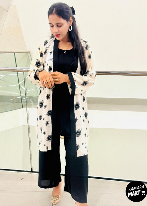 Georggete Grip Long Gown Trouser