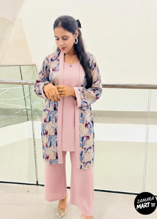 Georggete Grip Long Gown Trouser