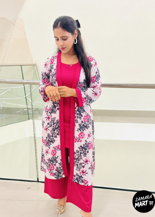 Georggete Grip Long Gown Trouser